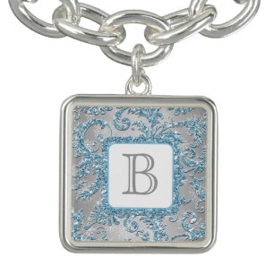 Winter Wonderland Monogram Charm and/or Bracelet