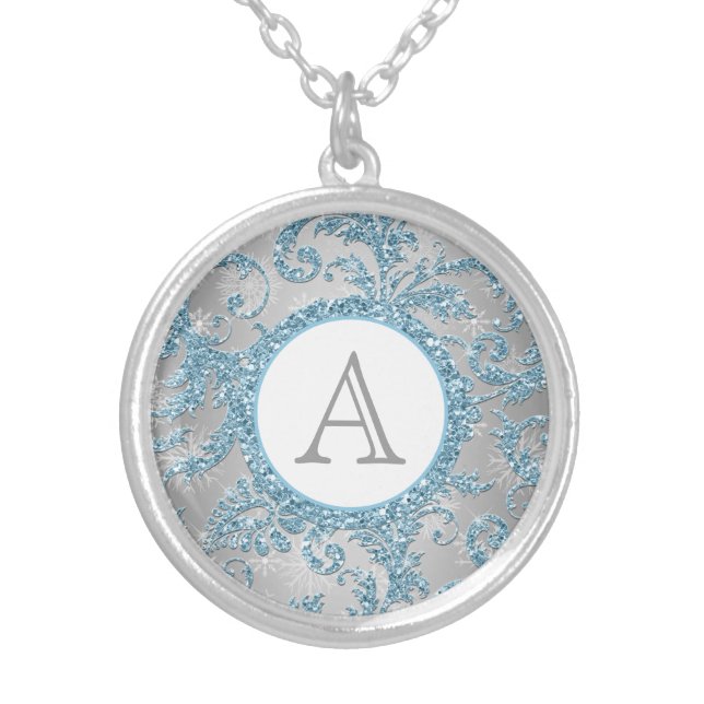 Winter Wonderland Monogram Necklace (Front)
