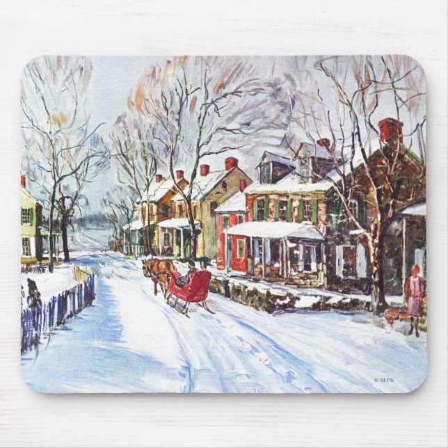 Winter Wonderland Mouse Pad (Front)