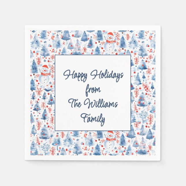 Winter Wonderland Napkins (Front)