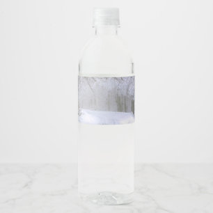 Winter Wonderland of Snow Water Bottle Label