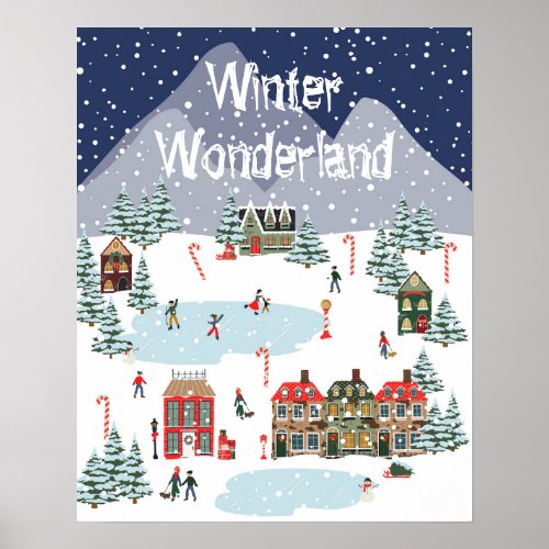 Winter Wonderland or change the phrase Poster