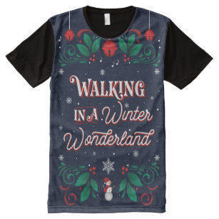 winter wonderland birthday shirts