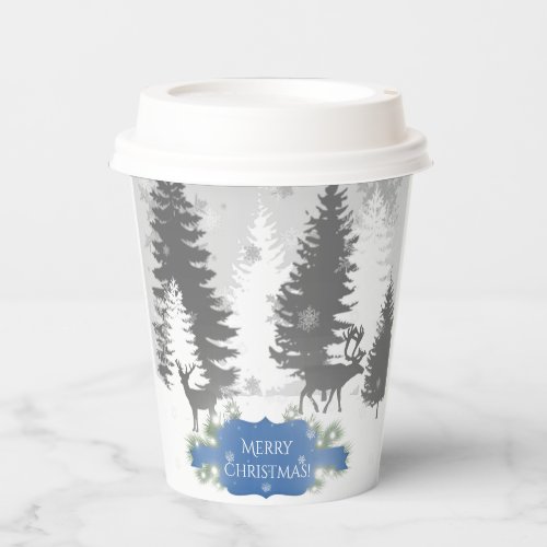 Winter Wonderland Paper cup _ Blue