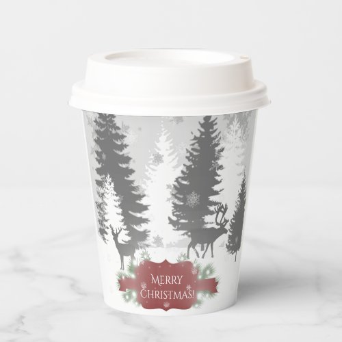 Winter Wonderland Paper cup _ Red