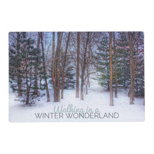 Winter Wonderland Paper Placemat