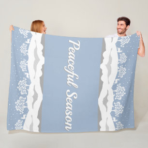 Winter Wonderland Peaceful Season Fleece Blanket