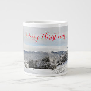 Winter Wonderland Personalized Christmas Photo Giant Coffee Mug
