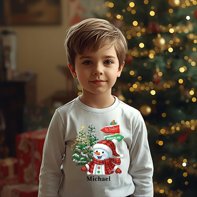 Winter Wonderland - Personalized Long Sleeve Shirt (Creator Uploaded)