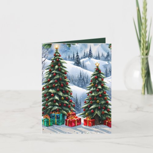 Winter Wonderland Photo  Craft Christmas Card 