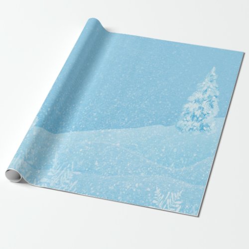 Winter WonderlandPine Tree Holiday  Wrapping Paper