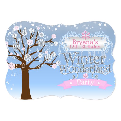 Winter Wonderland 85Th Birthday Invitations 4