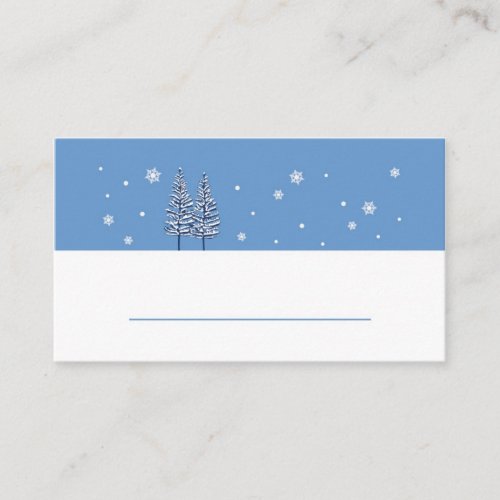 Winter Wonderland Place Card