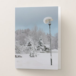 Winter wonderland pocket folder