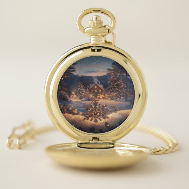 Winter Wonderland Pocket Watch (Inside)