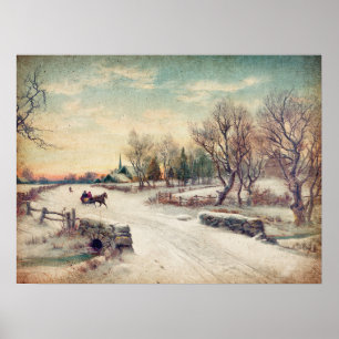 Winter Wonderland Poster or Decoupage Paper