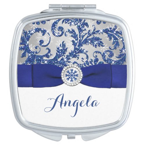 Winter Wonderland PRINTED Buckle Compact Mirror For Makeup