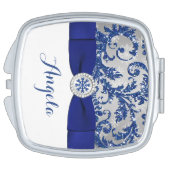 Winter Wonderland, PRINTED Buckle Compact Mirror For Makeup (Side)
