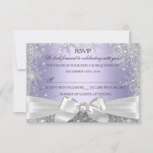 Winter Wonderland Purple RSVP