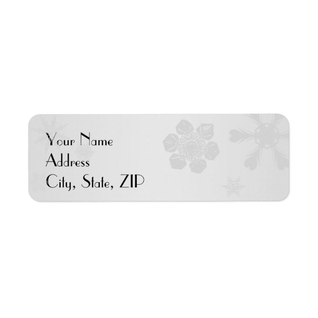 Winter Wonderland Return Address Label (Front)
