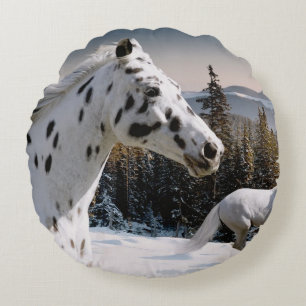 Winter Wonderland Round Pillow