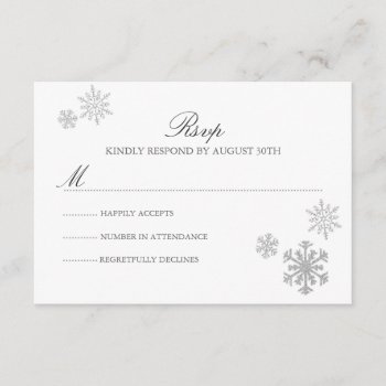 Winter Wonderland Rsvp Card by fancypaperie at Zazzle