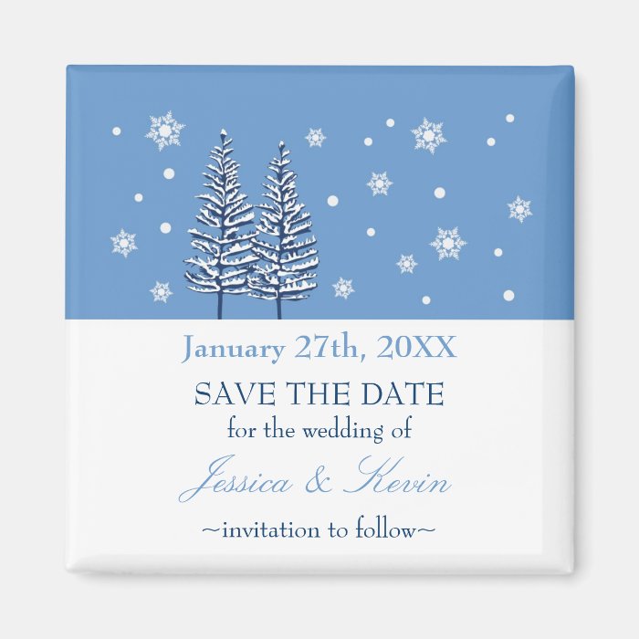 Winter Wonderland Save The Date Zazzle
