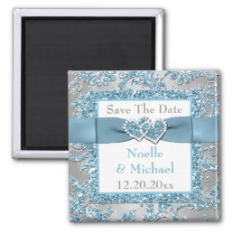 Winter Wonderland Save The Date Wedding Magnet