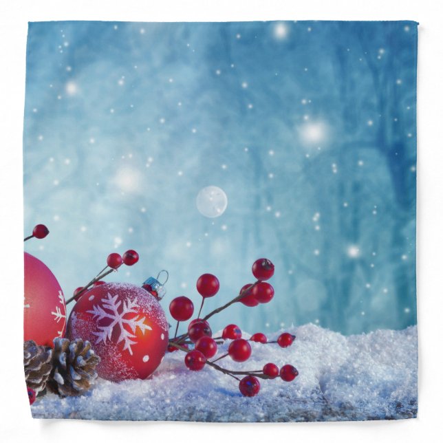 Winter Wonderland Scene Bandana (Front)
