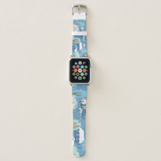 Winter Wonderland: Scenic Pattern Apple Watch Band