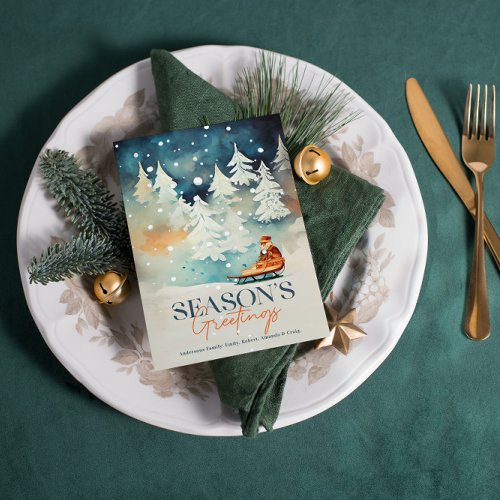 Winter Wonderland Season Greetings Christmas Card