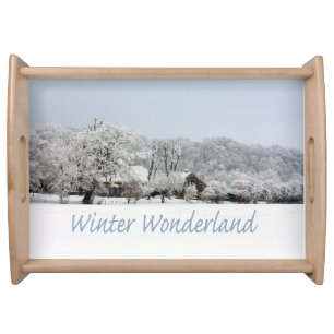 winter wonderland serving tray