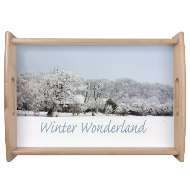 winter wonderland serving tray (Front)
