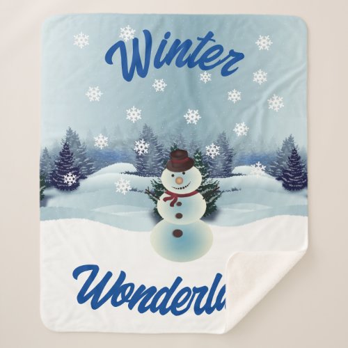  Winter Wonderland Sherpa Blanket