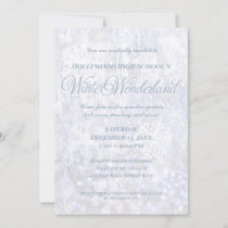 Winter Wonderland Silver Sparkle Party Invitation