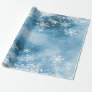 Winter Wonderland,Snow Blue Holiday Wrapping Paper