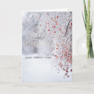 Winter Wonderland Snow Holiday Card