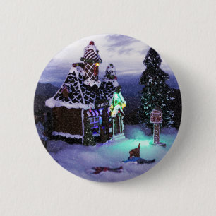 Winter Wonderland Snow Scene 2020 Button