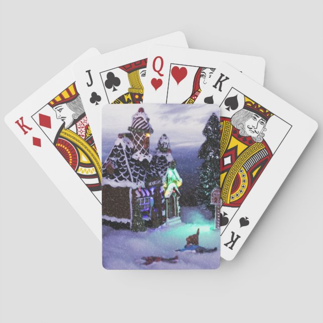 Winter Wonderland Snow Scene 2020 Poker Cards (Back)