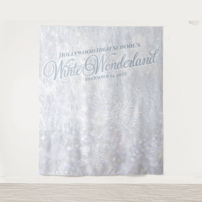 Winter Wonderland Snow Scene | Party Backdrop (Front)