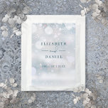 Winter Wonderland Snow Wedding Favor Tea Bag Drink Mix<br><div class="desc">Elegant winter wonderland snow wedding favor personalized with your names and special wedding date. Designed by Thisisnotme©</div>