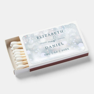 Winter Wonderland Snow Wedding Matchboxes
