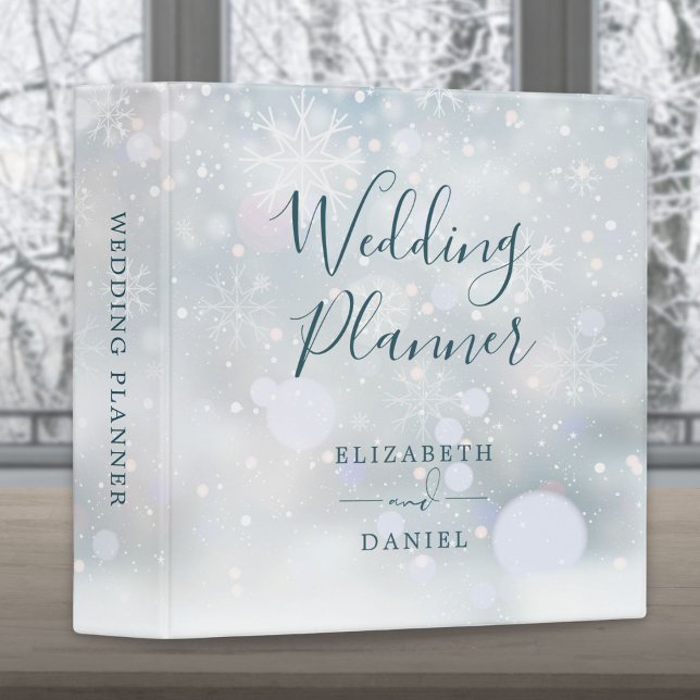 Winter Wonderland Snow Wedding Planner 3 Ring Binder (Winter Wonderland Snow Wedding Planner 3 Ring Binder)