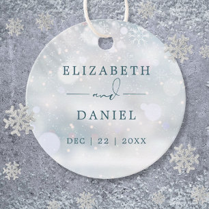 Winter Wonderland Snow Wedding Thank You Favor Tags