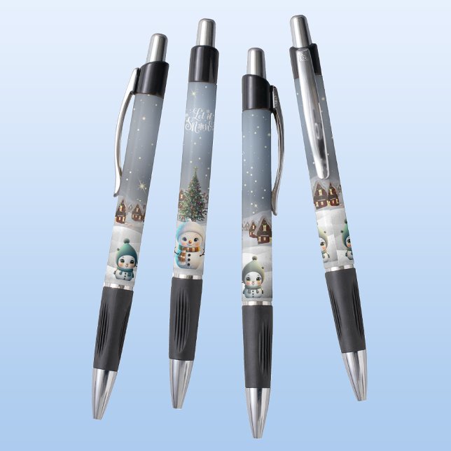 Winter Wonderland, Snow Woman, Let it Snow ⛄️🎄 Pen (Cute Snowman, Let it Snow Village, Christmas Tree Snowy Winter Lover Scene ForestBabies Pen ⛄️❄️🎄🎁)