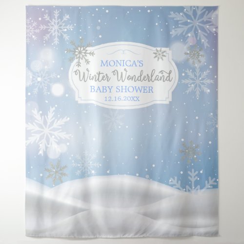 Winter Wonderland Snoweflakes backdrop