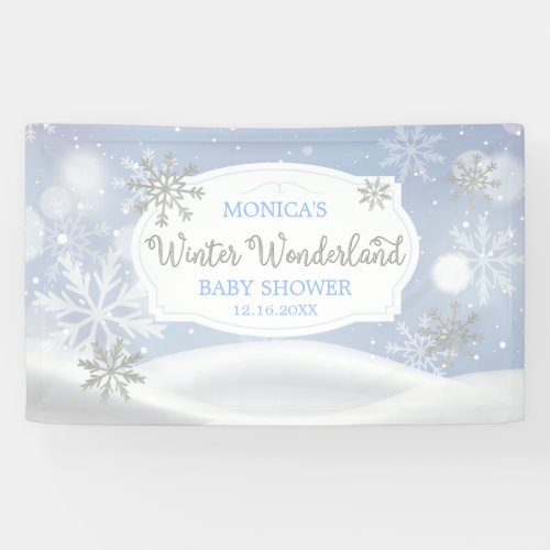 Winter Wonderland Snoweflakes backdrop Banner