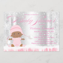 Winter Wonderland Snowflake Baby Shower Invitation