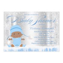 Winter Wonderland Snowflake Baby Shower Invitation