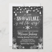 Winter Wonderland Snowflake Baby Shower Invitation (Front)